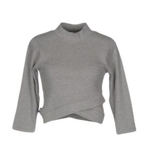 Stussy Mockneck Ribbed Cropped Sweater